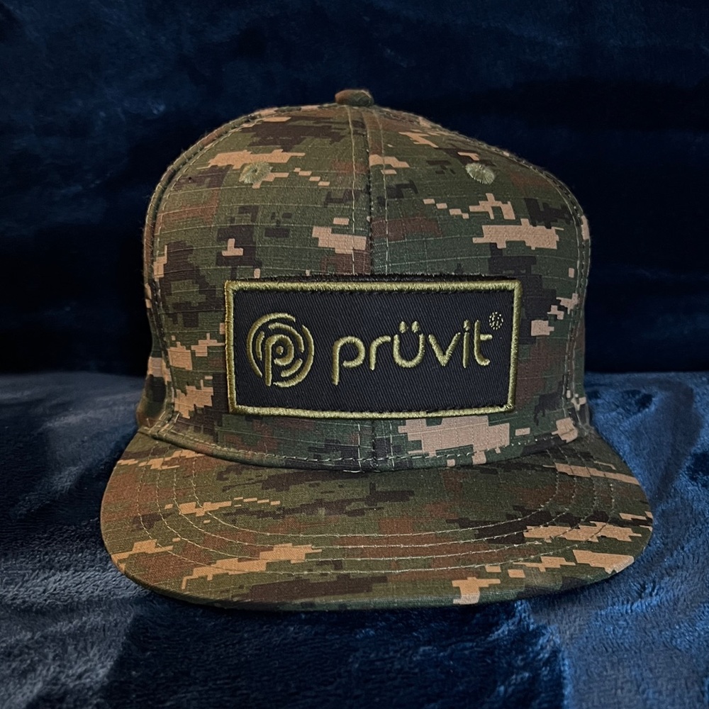 Pruvit digi camo snap back hat